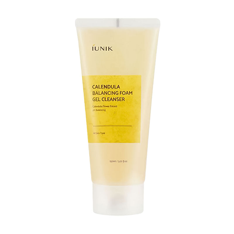 Очищувальна пінка-гель для вмивання IUNIK Calendula Balancing Foam Gel Cleanser, 150 мл