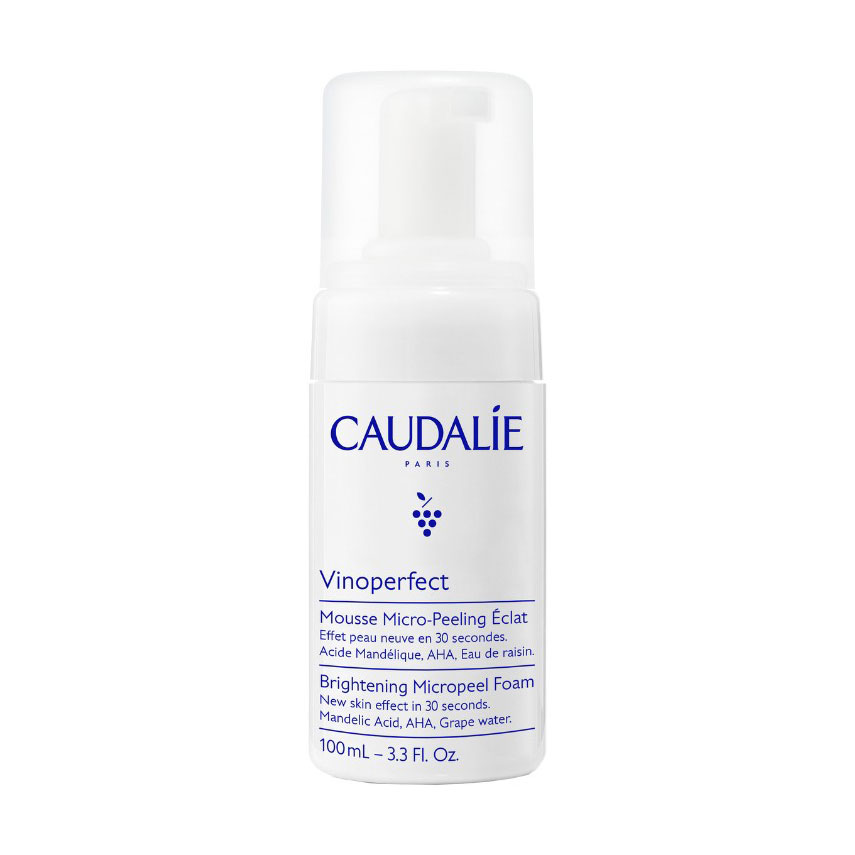 Пінка-мікропілінг для вмивання Caudalie Vinoperfect Brightening Micropeel Foam з мигдальною кислотою, AHA та виноградною водою, 100 мл